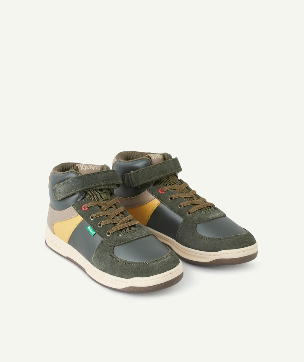 KICKERSCHAUSSURES KICKALIEN GARCON KAKI JAUNE TAUPE