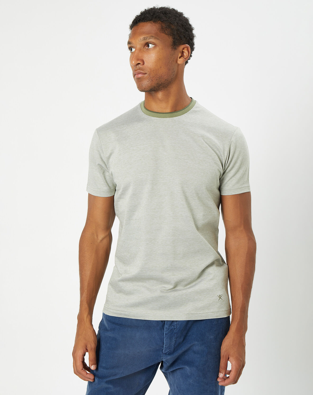 Hackett London T-Shirt en Maille piquée kaki