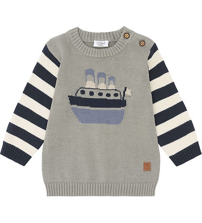 Hust and Claire Bluse - Strick - Pilou - Seegras