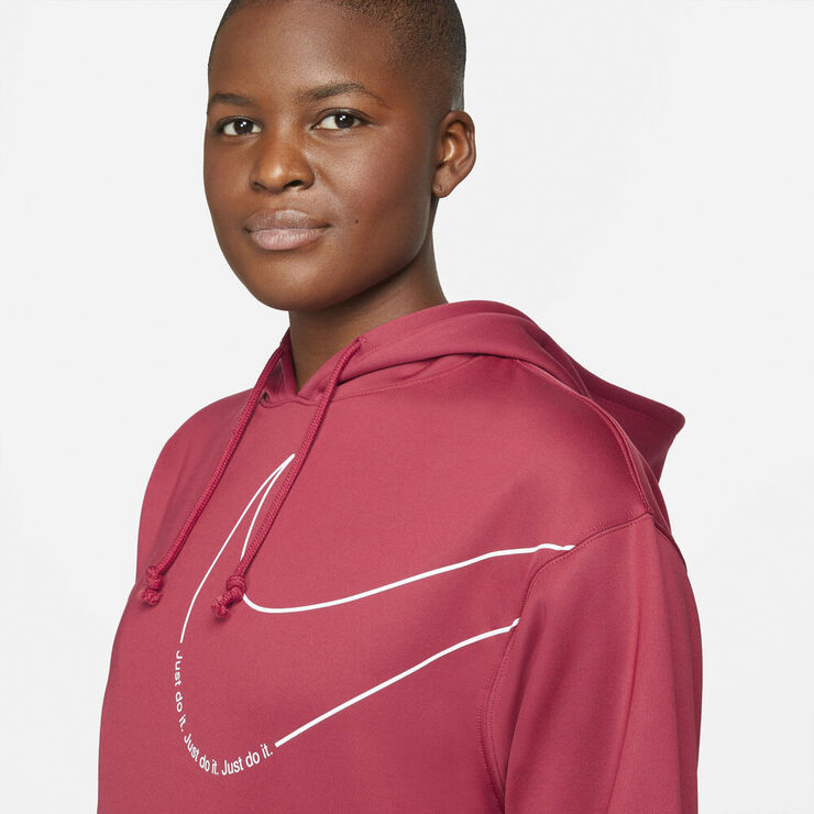 Nike Therma Fit Fleece Traeningshaettetroje Plus Size Pink