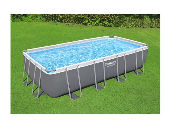 Piscine Hors-sol Tubulaire Bestway Power Steel 549x274x122 cm Épurateur à Cartouche de 5 678 L/H Bâche et Échelle