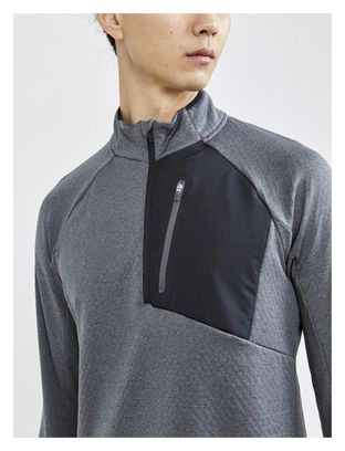 Haut 1/2 Zip Craft Core Trim Thermal Gris Homme