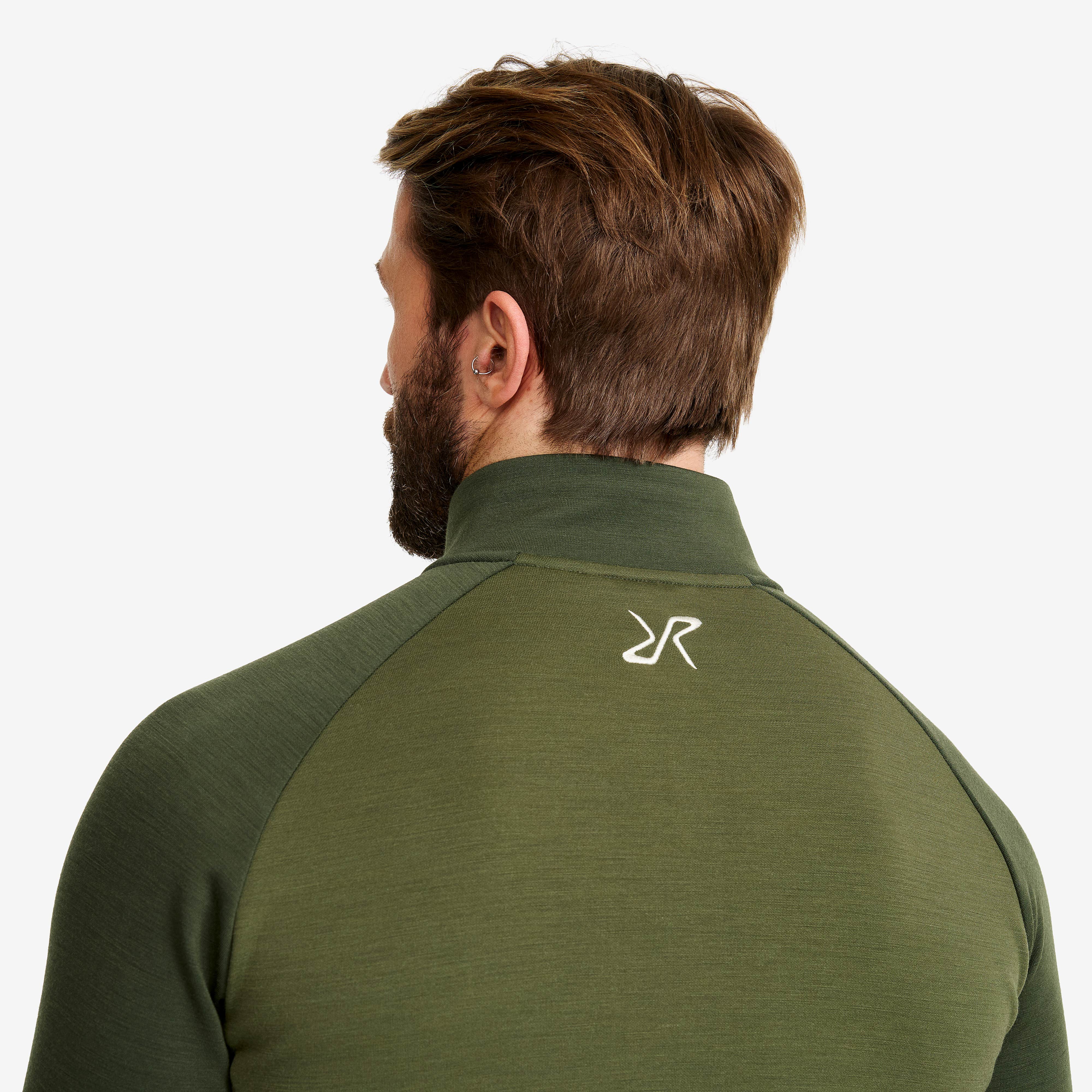Hill Fleece Herre Forest Green