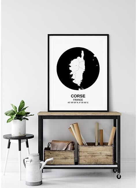 POSTER CARTE CORSE