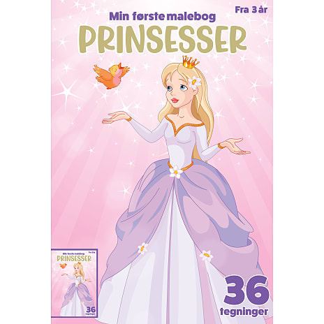 Min første malebog - prinsesser