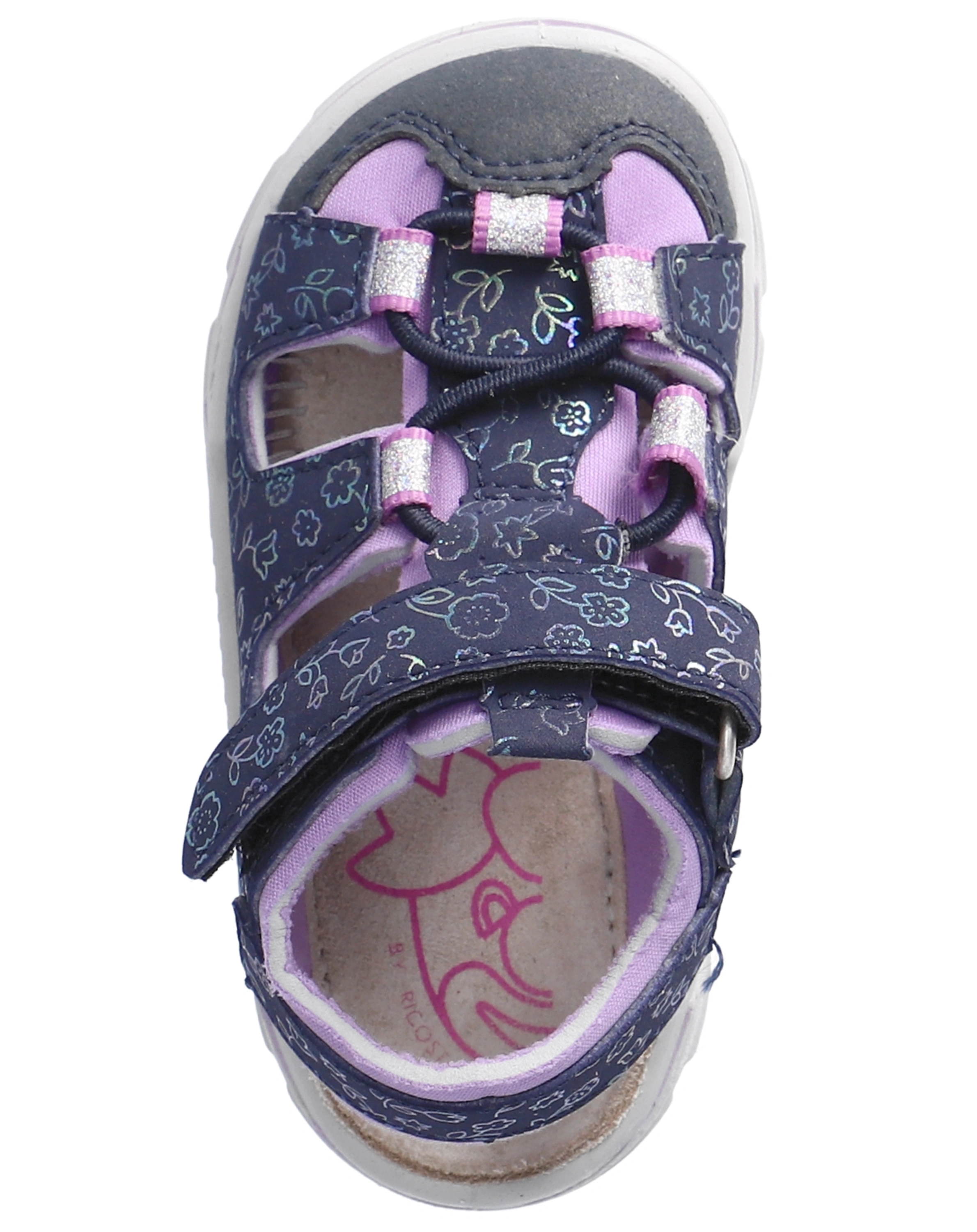 Klett-Sandale GERY BLUMEN in nautic/blueberry