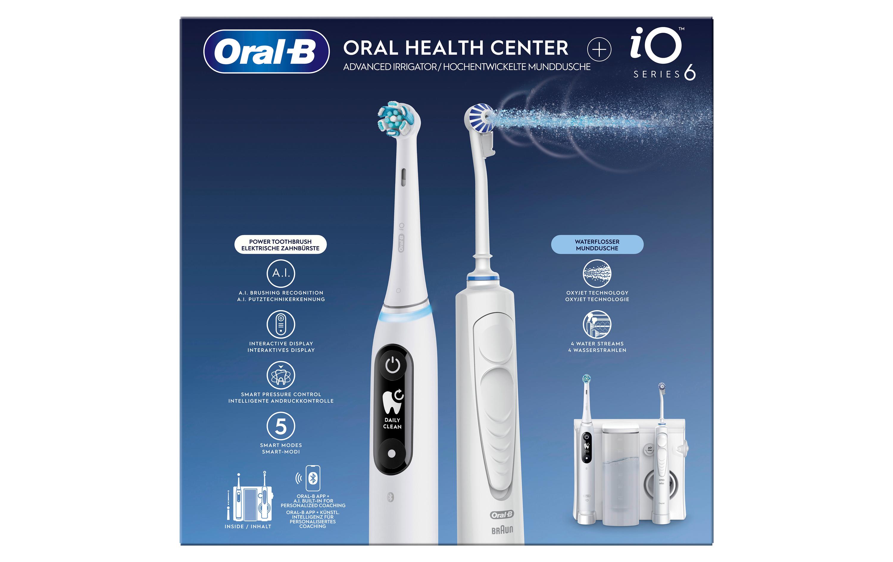 Munddusche-Set OxyJet Oral Health Center iO6<br>Zahnzwischenraumreiniger