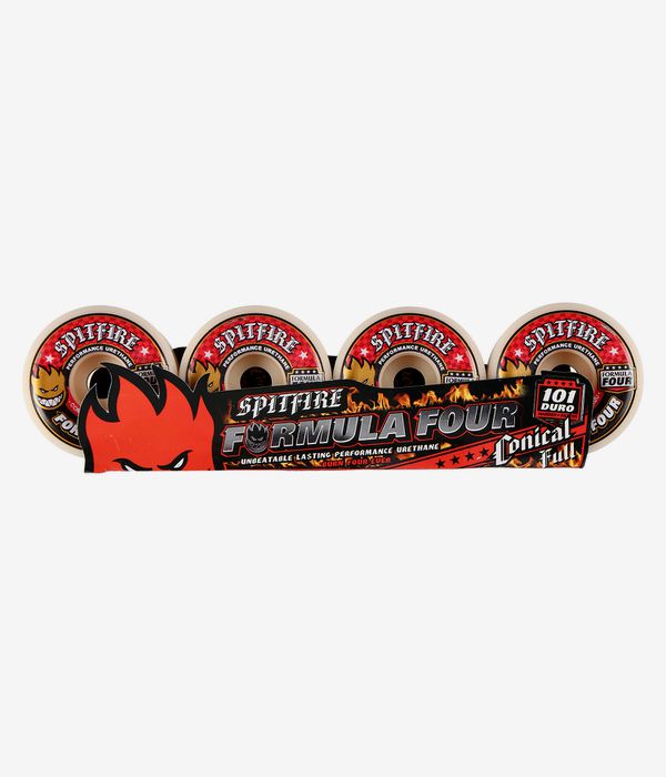 Spitfire Formula Four Conical Full Rollen (natural red) 58mm 101A 4er Pack