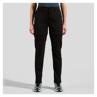 Pantalon de Randonnée Femme Convertible Odlo Ascent Noir