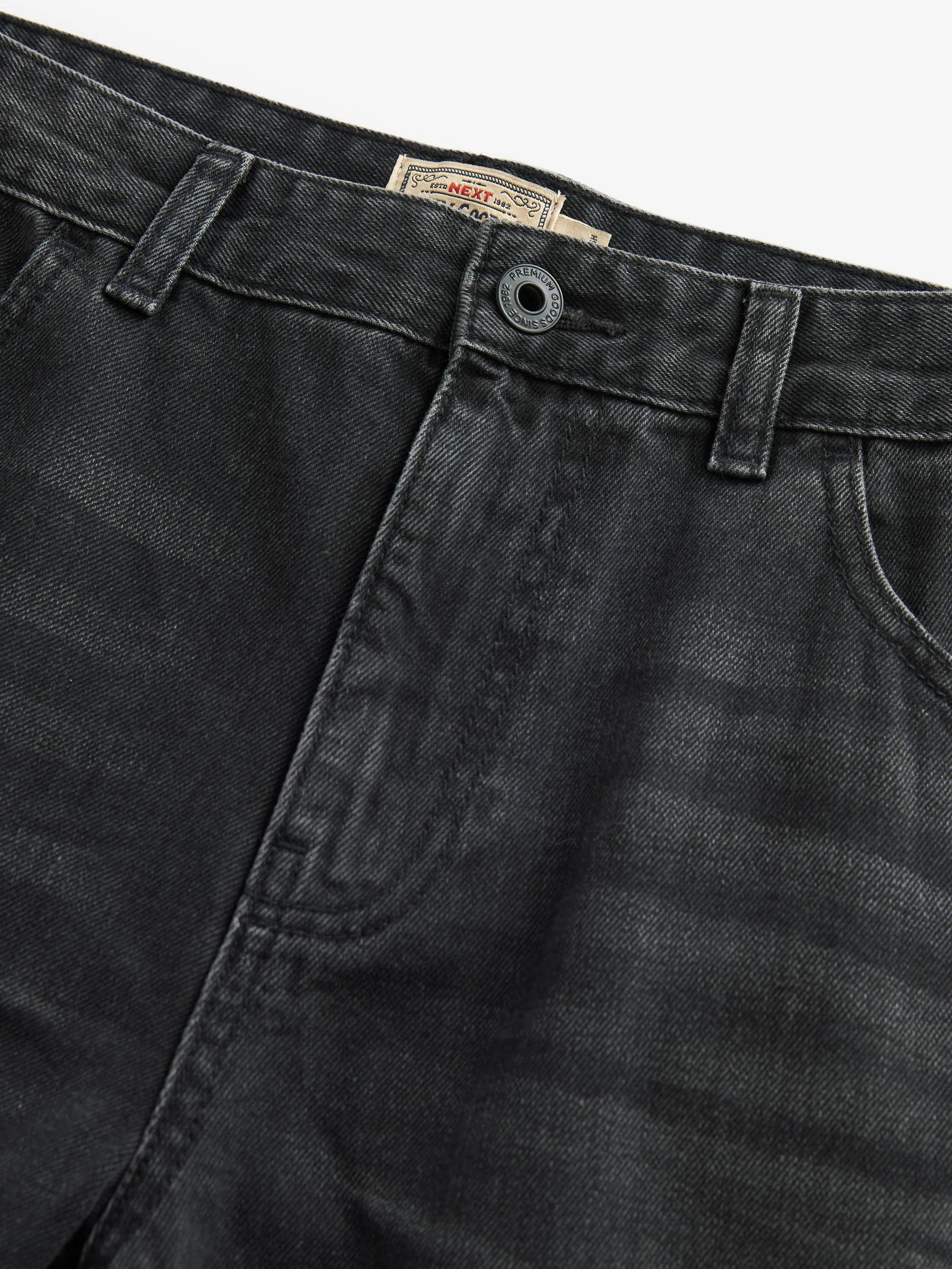 Zwart gewassen - 100% katoenen authentic jeans