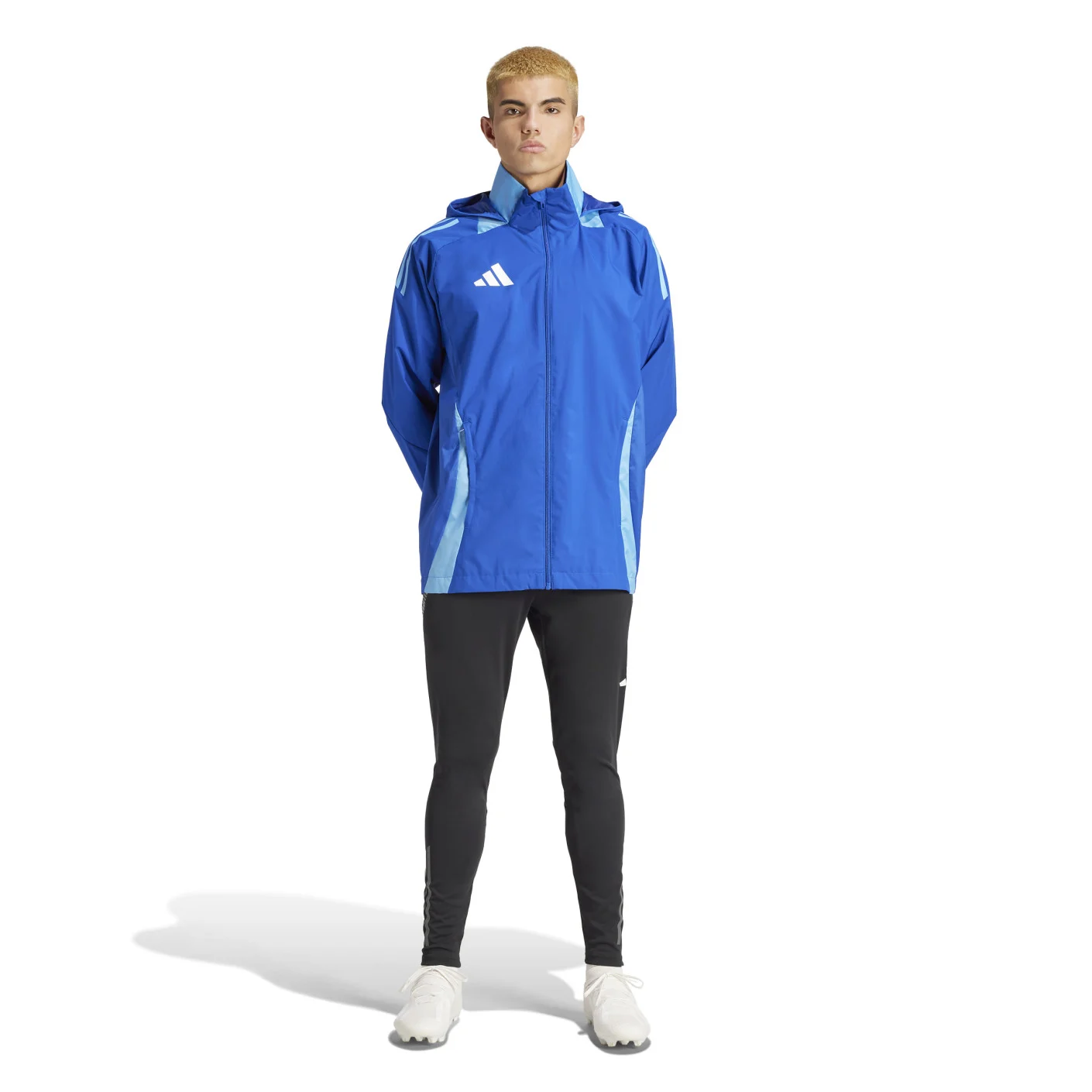 Adidas Tiro 24 Competition Allweather Jas Blauw Lichtblauw