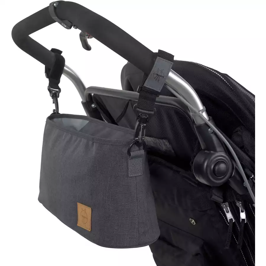 LÄSSIG Kinderwagentasche Glam Goldie Organizer anthracite