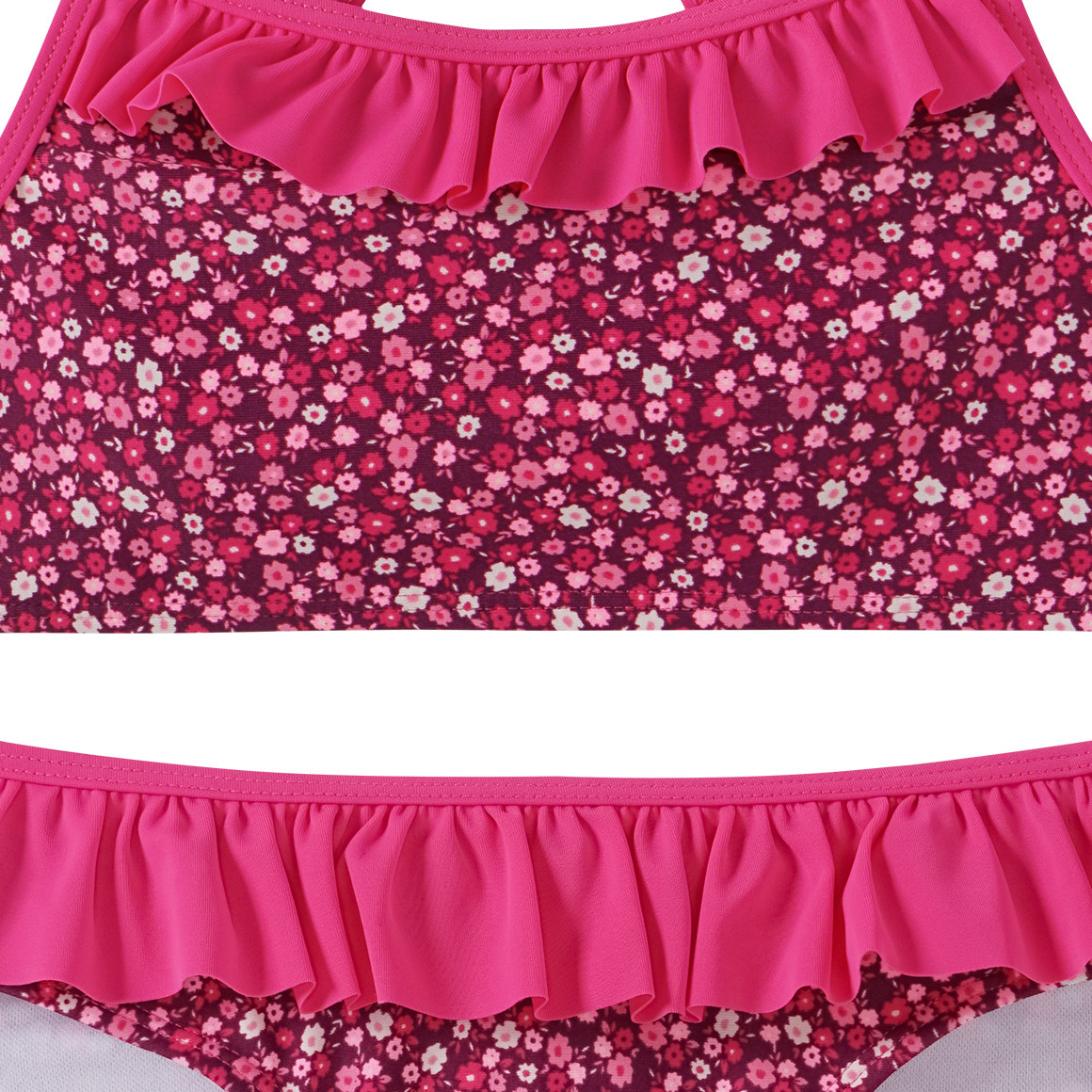 Topolino Mädchen Bikini im Millefleur-Dessin pink / rosa / lila