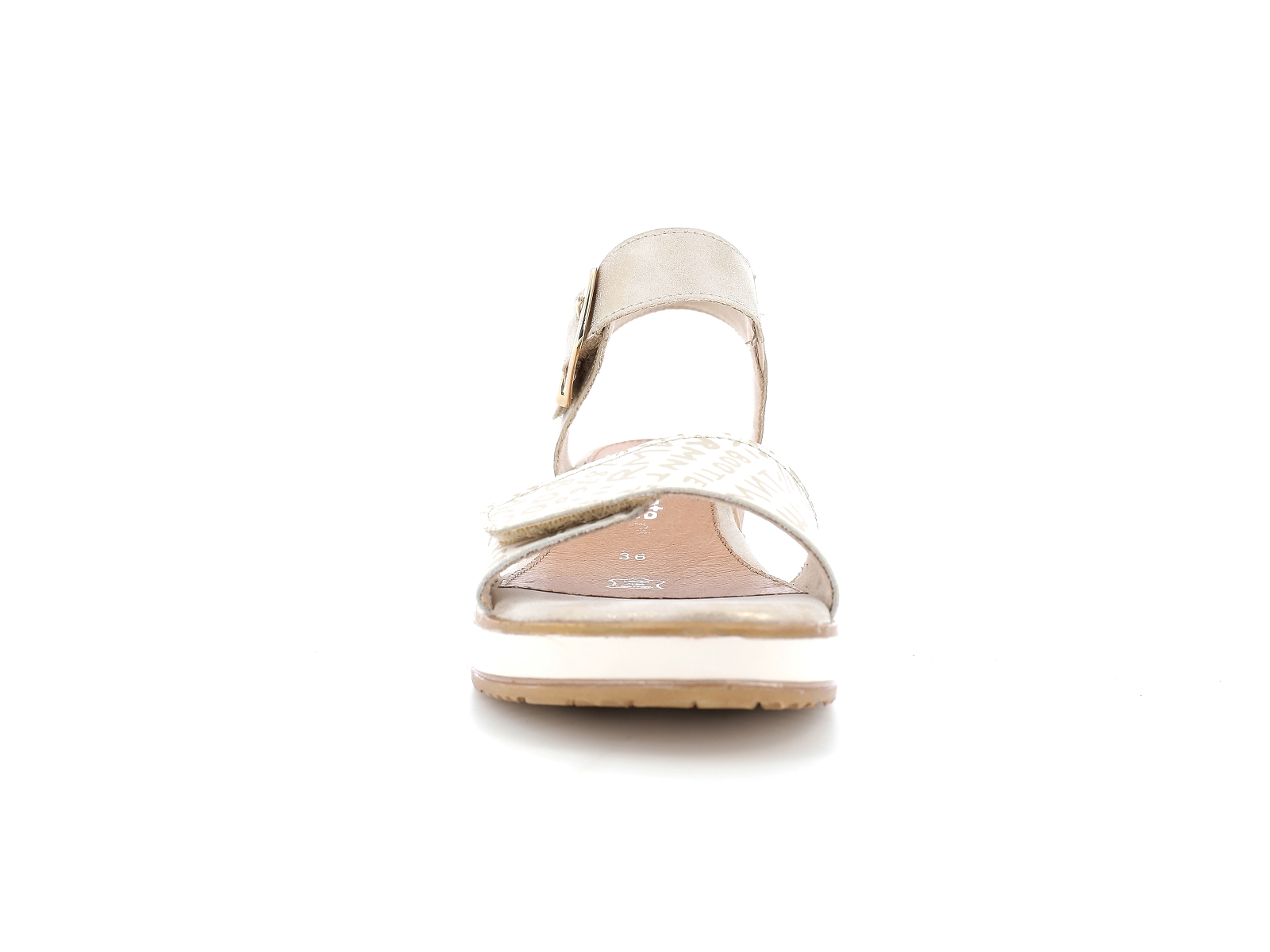 Remonte-D6455 Matières combinées Beige Or