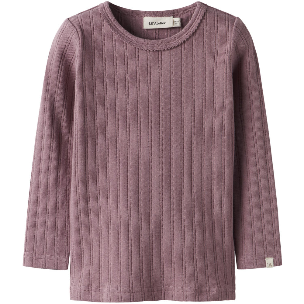 Køb Lil'Atelier Nostalgia Rose Nmfrita Sig Ls Slim Top Lil