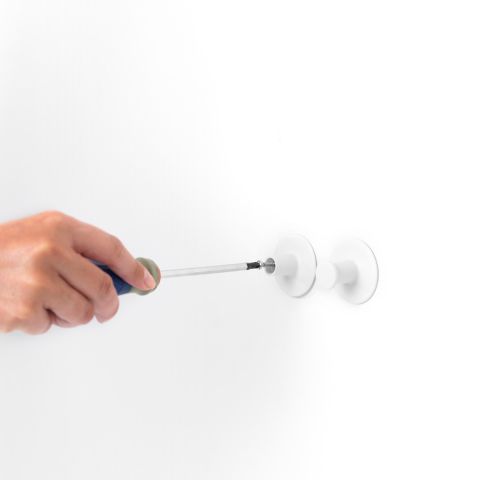 ReNew Handdoekhaakjes, set van 2, inclusief schroeven en tape - White