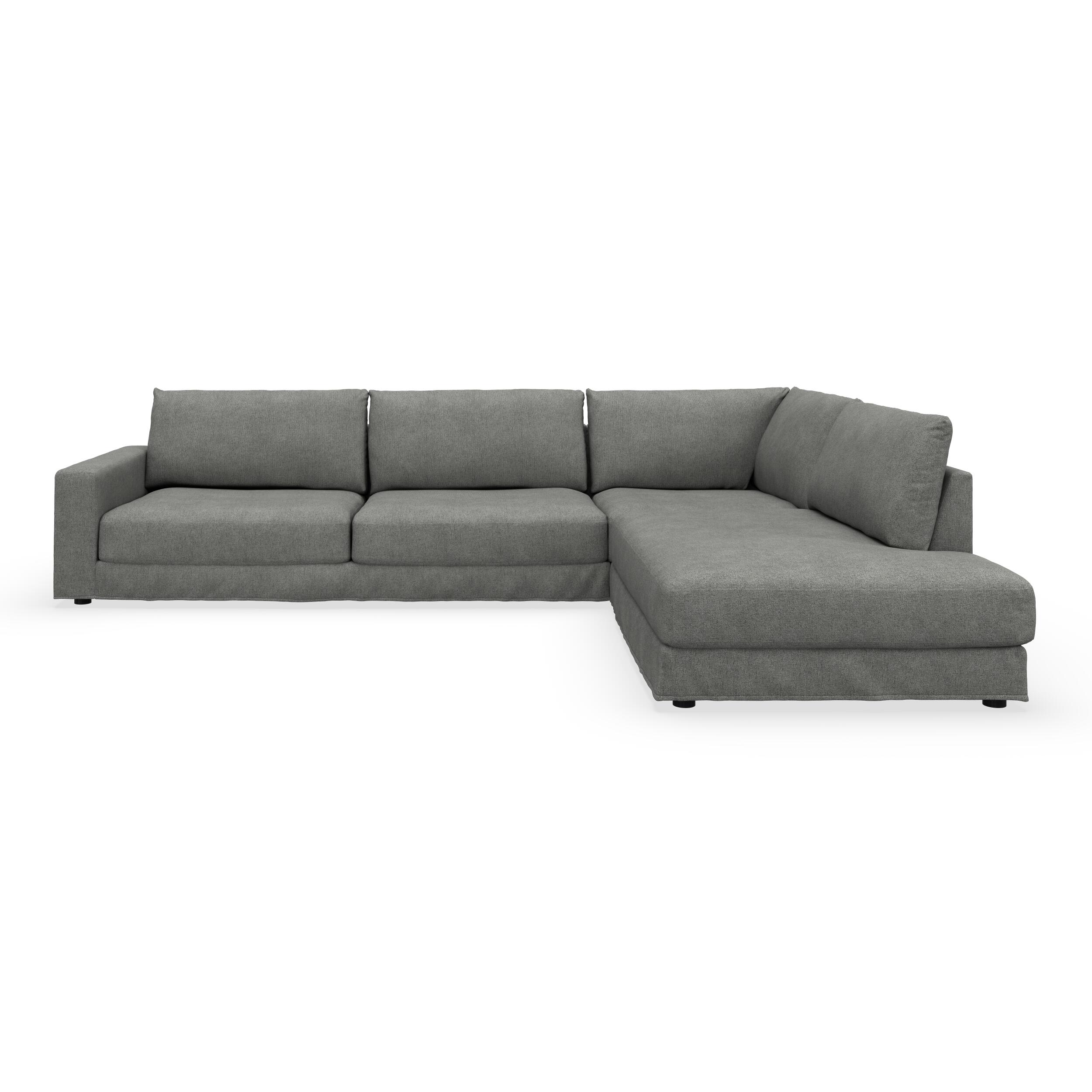 Norsberg højrevendt hjørnesofa med pufafslutning