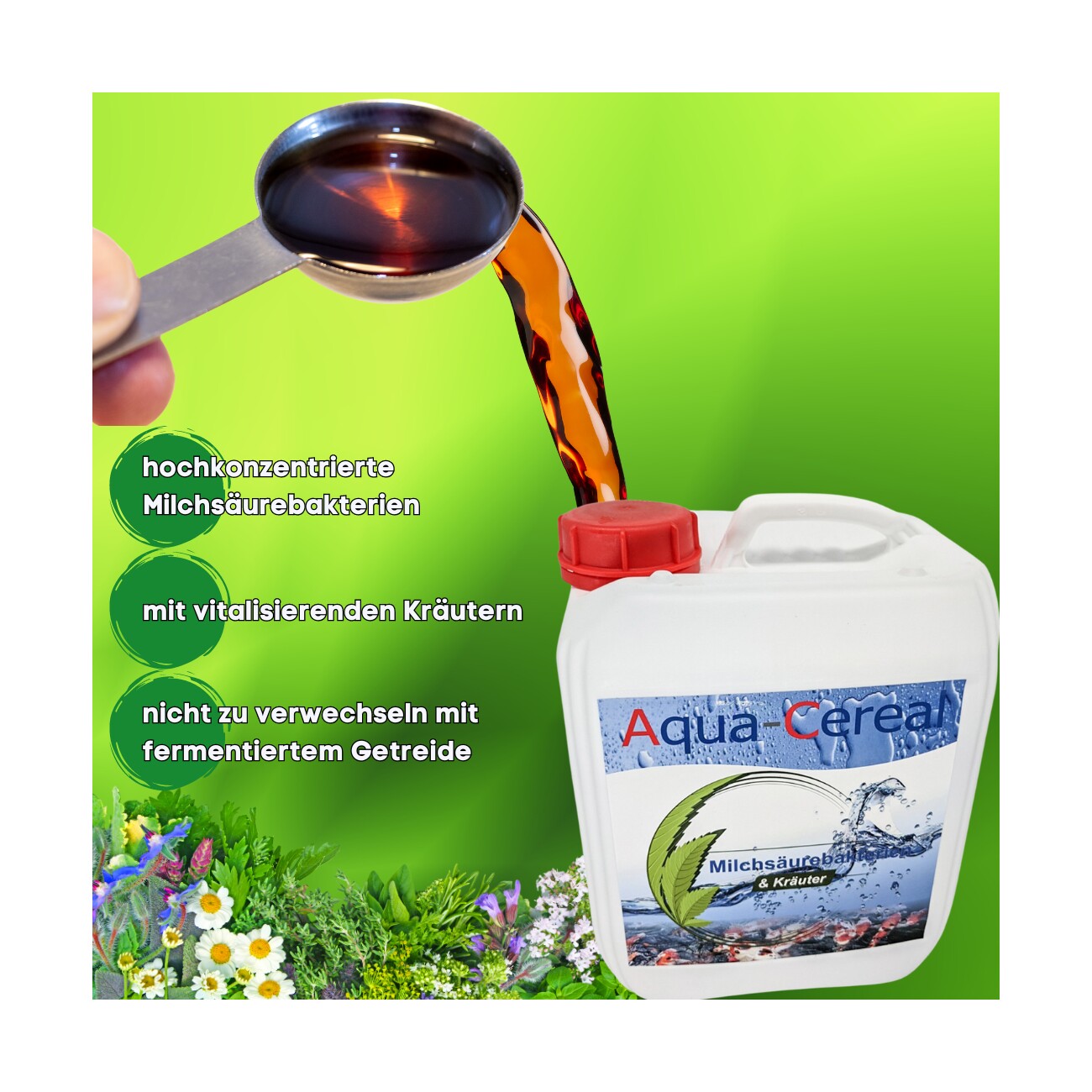 Aqua-Cereal Milchsäure & Kräuter 5 L.