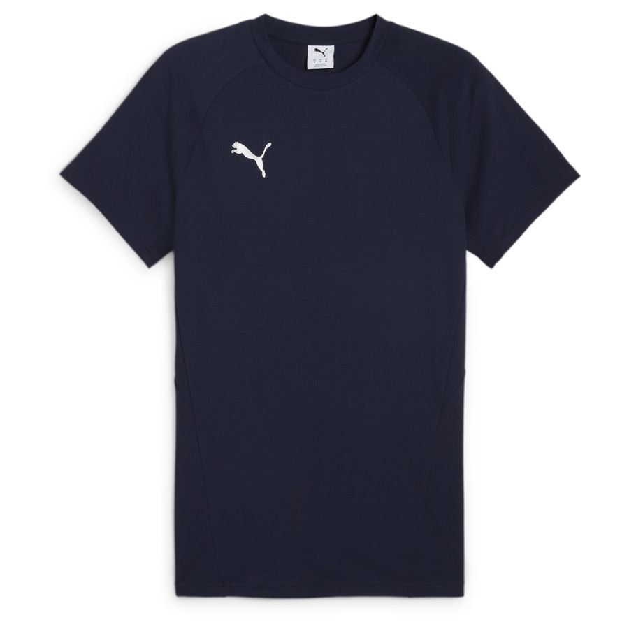 PUMA T-Shirt teamEVOSTRIPE - PUMA Navy/Argenté/Blanc