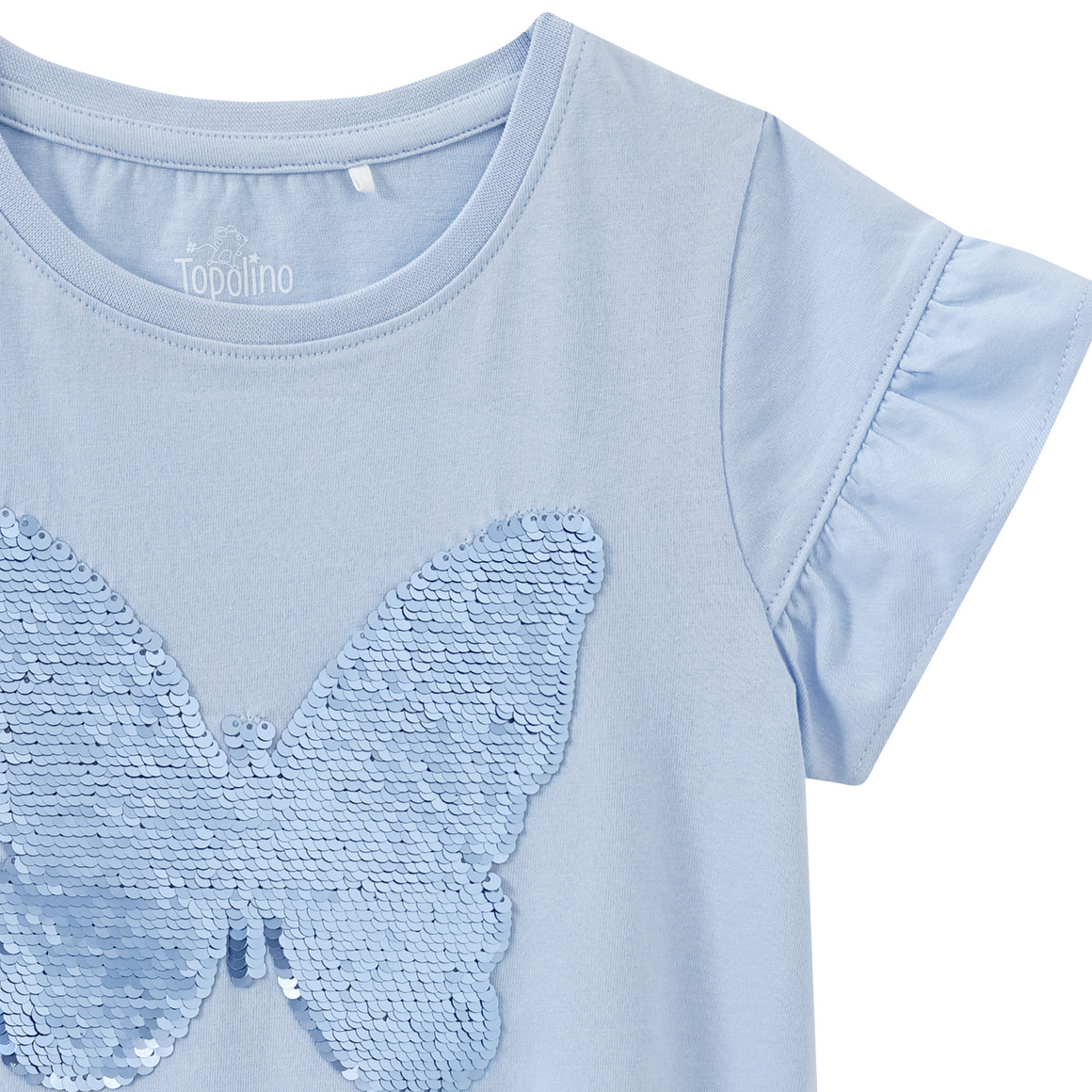 Topolino Mädchen T-Shirt aus Bio-Baumwolle hellblau