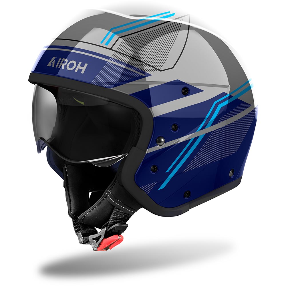 Airoh - Casque J 110 Slim Bleu / Gris / Navy / Brillant