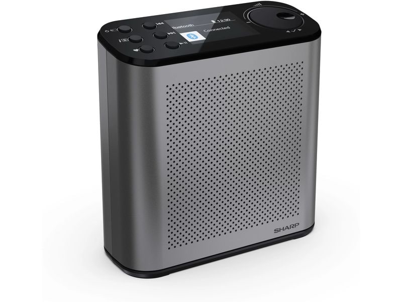 Sharp DAB  Radio DR-P530 Grau Tragbares DAB -Radio mit Bluetooth-Streaming