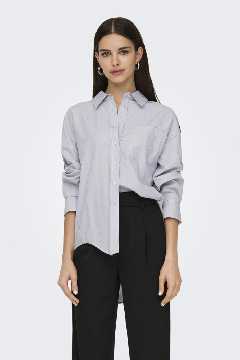 Only blauwe dames blouse
