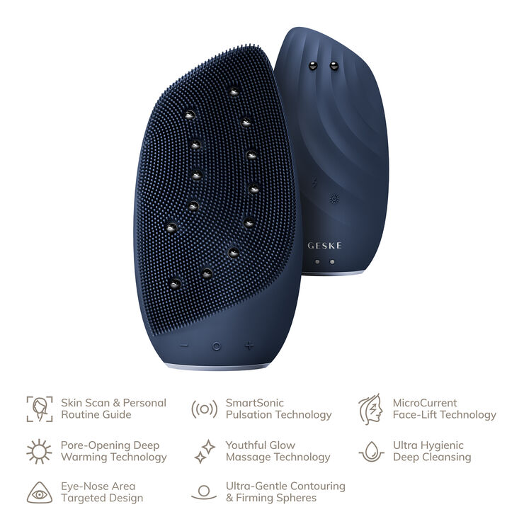 GESKE Sonic Thermo Facial Brush & Face-Lifter | 8 in 1