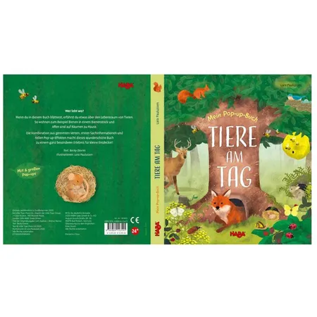 HABA 305835 Mein Pop-up-Buch Tiere am Tag