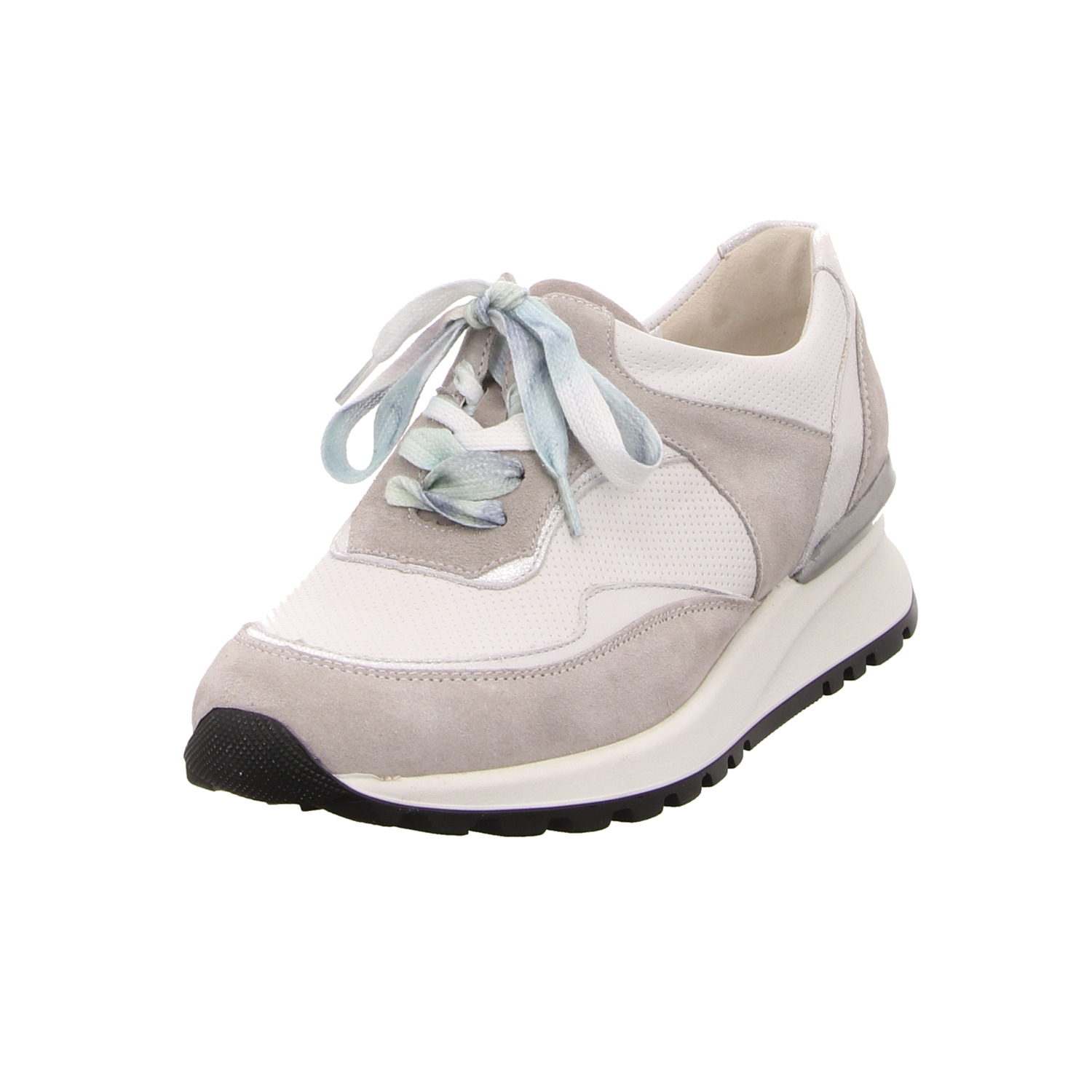 Waldläufer Schnürhalbschuh weiss/weiss kombi