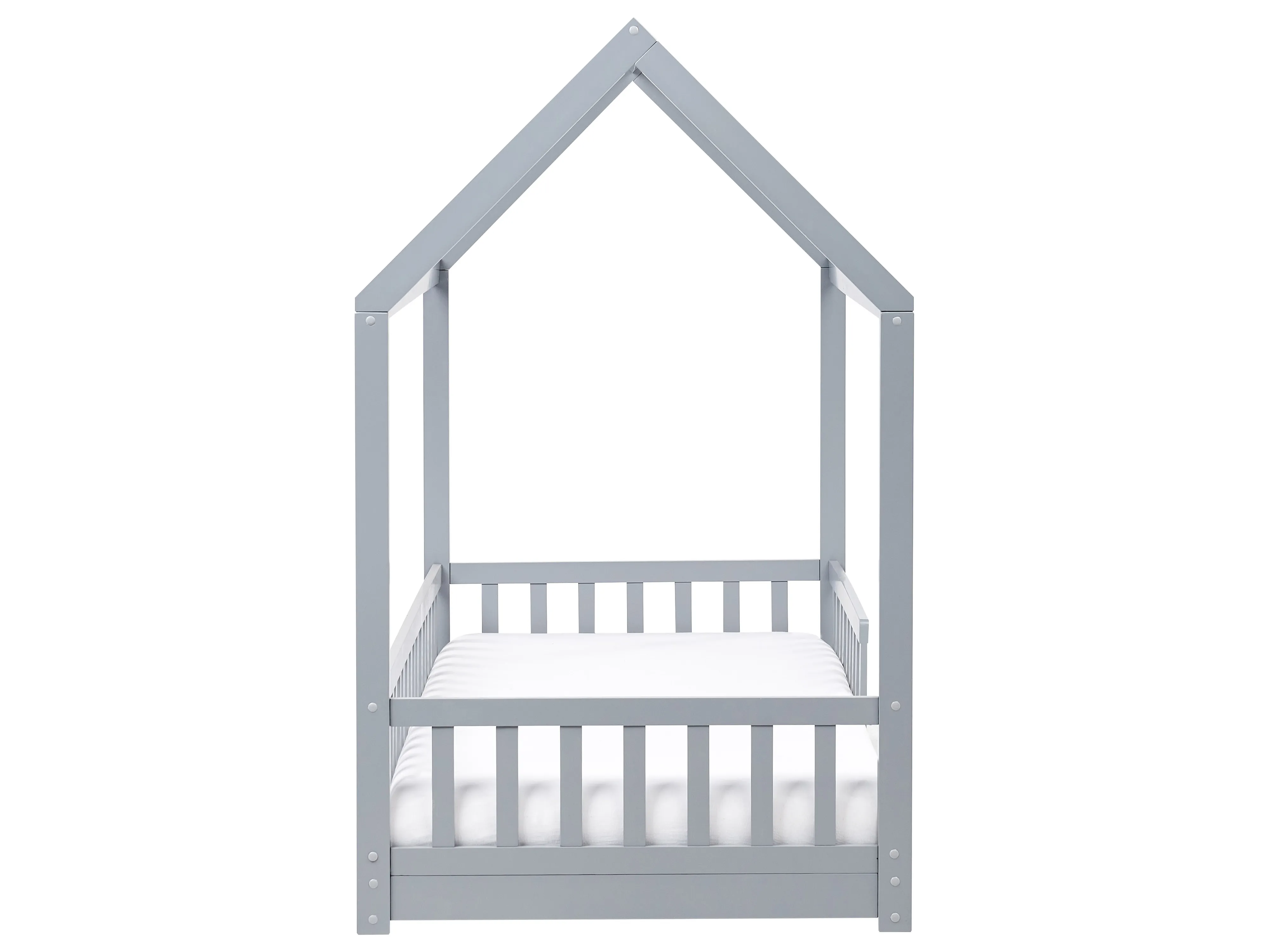 Kinderbed Huis Dennenhout COSSAYE 90 x 200 cm Grijs