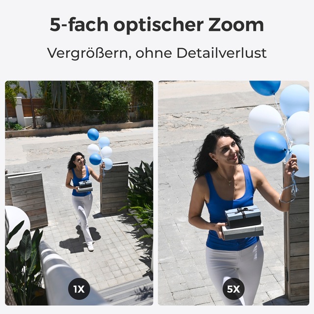 Reolink Überwachungskamera »W430 - 4K-Aussenkamera, Next-Gen Wi-Fi 6« Aussenbereich 5X optischer Zoom, Personen-/Fahrzeug-/Tiererkennung, Farb-Nachtsicht