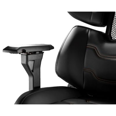 Fauteuil gamer TERMINATOR - accoudoirs réglables - appuie-tête intégré - noir