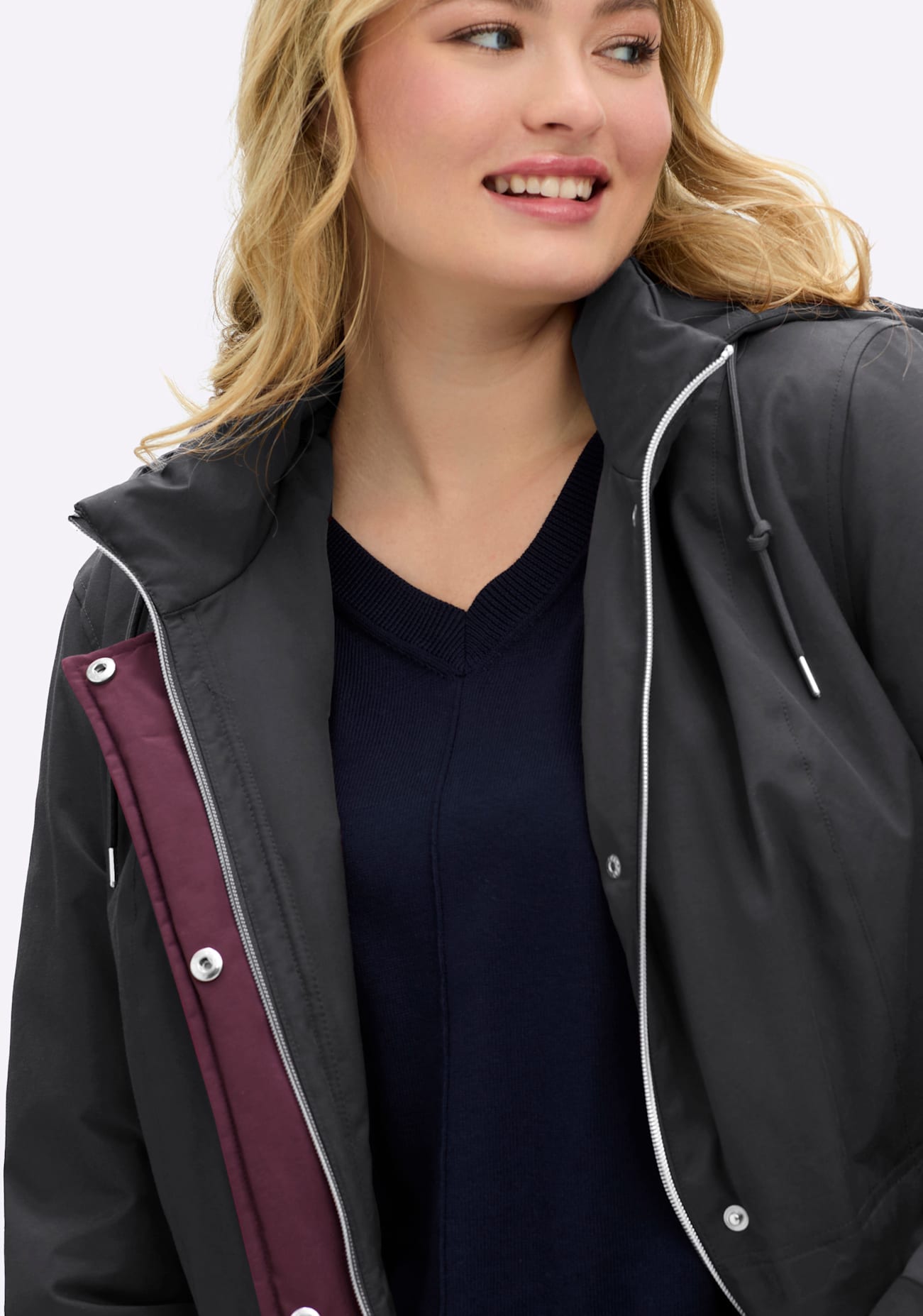Sheego Langjacke mitKapuze