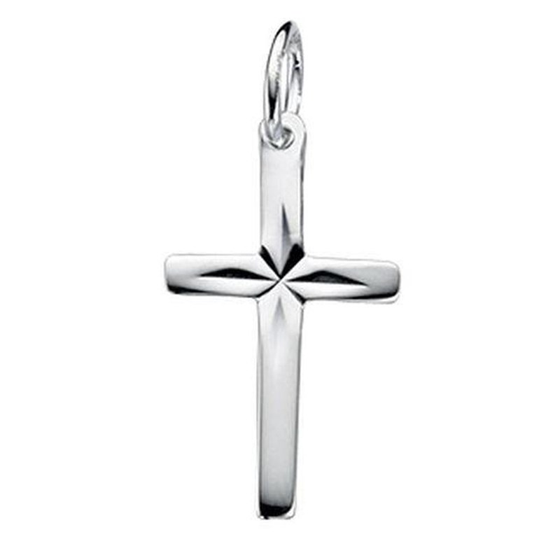 Collier croix et sa Chaine de 51 cm en argent 925/1000