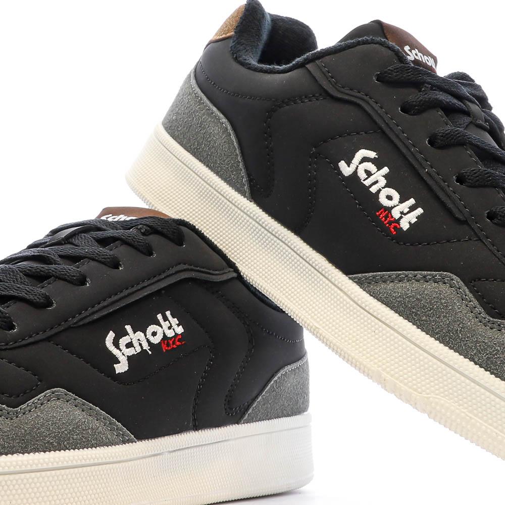 Schott Baskets Noires Homme Schott Titan