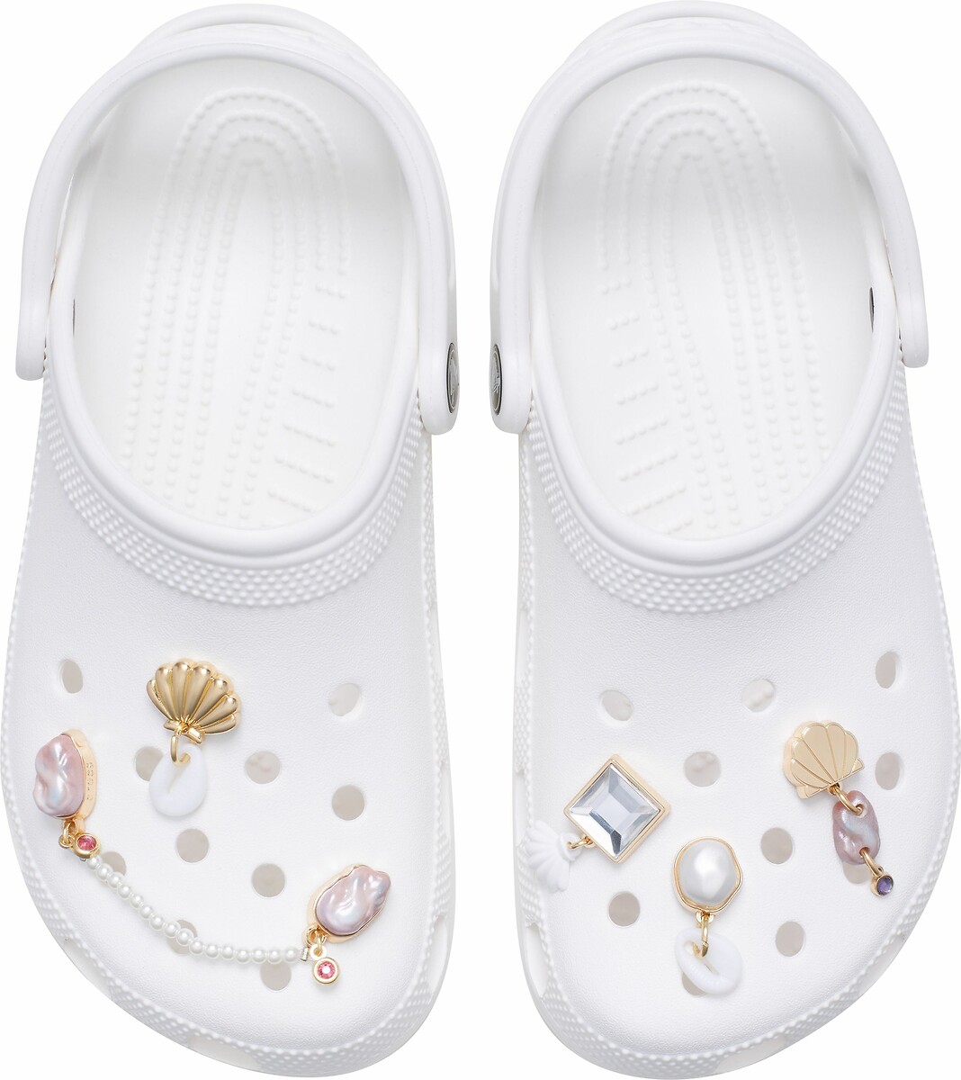 CROCS<br>Conjunto de 5 Jibbitz Elevated Pearl