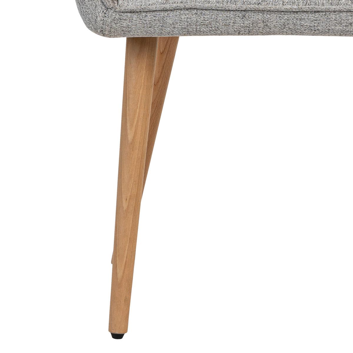 FAUTEUIL A DINER VISOCA PIEDS BOIS GRIS