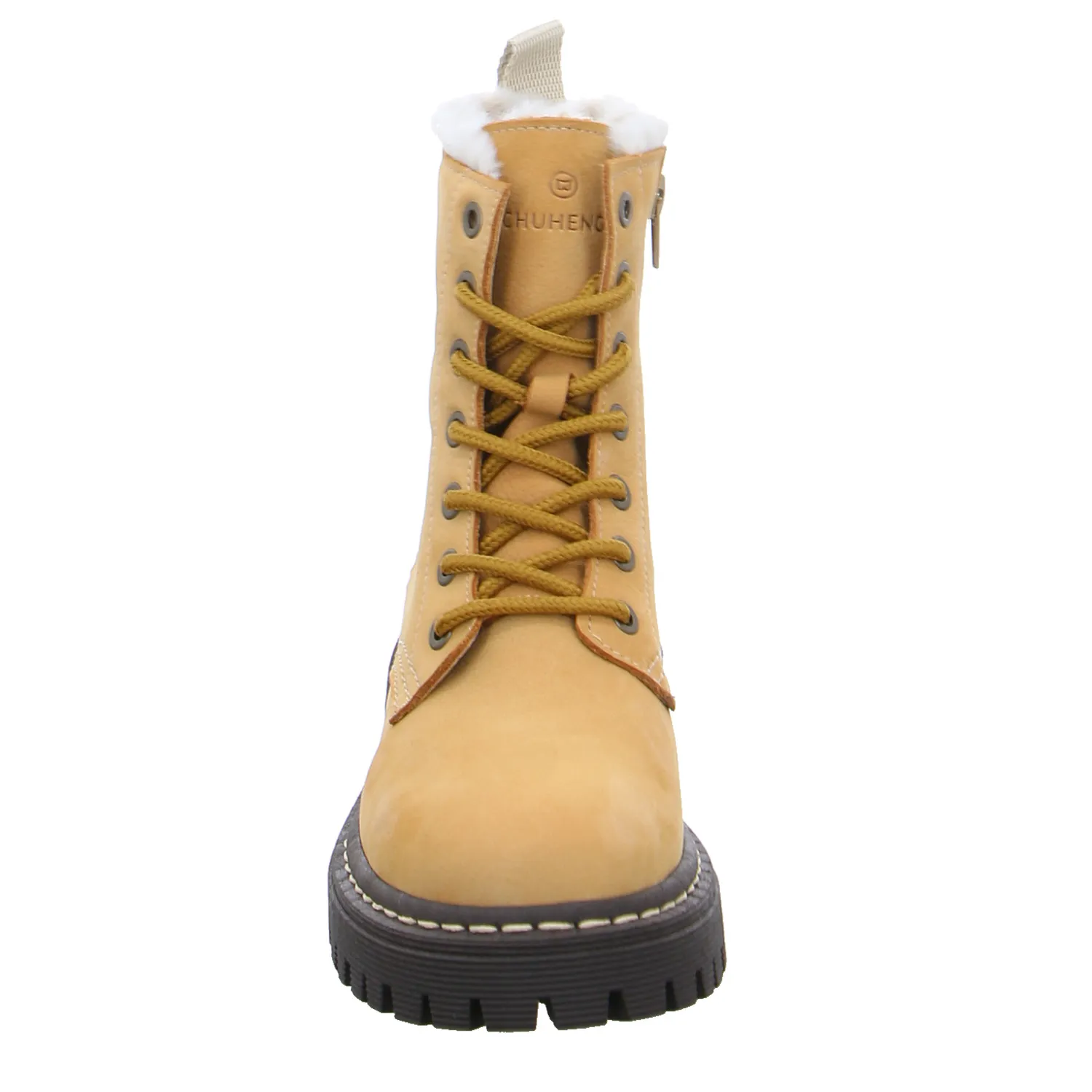SCHUHENGEL Boot Camel Leder