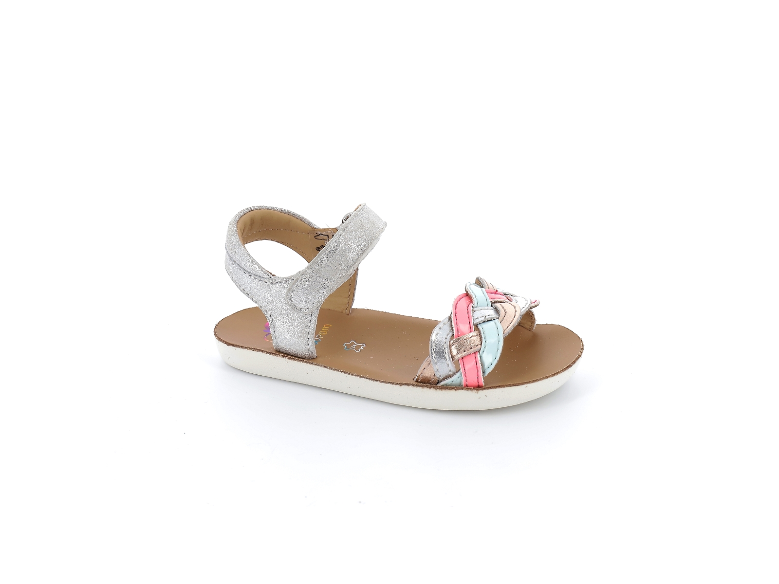 Shoopom-GOA WOWO K4MLDL0402 Cuir Argent Fushia
