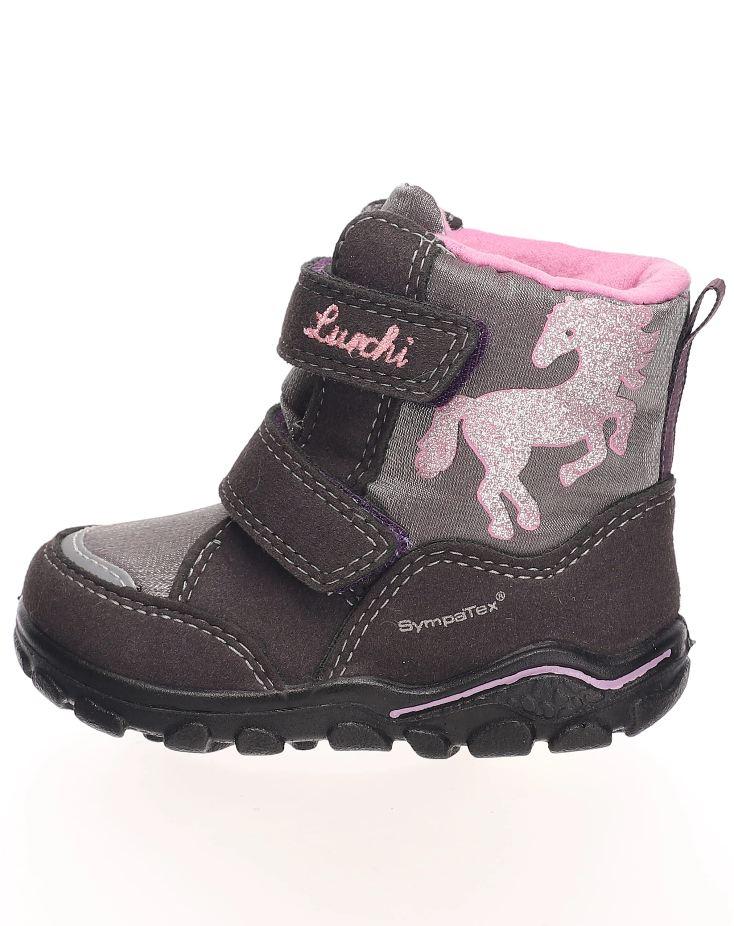 Winter-Boots KARO in aubergine pink