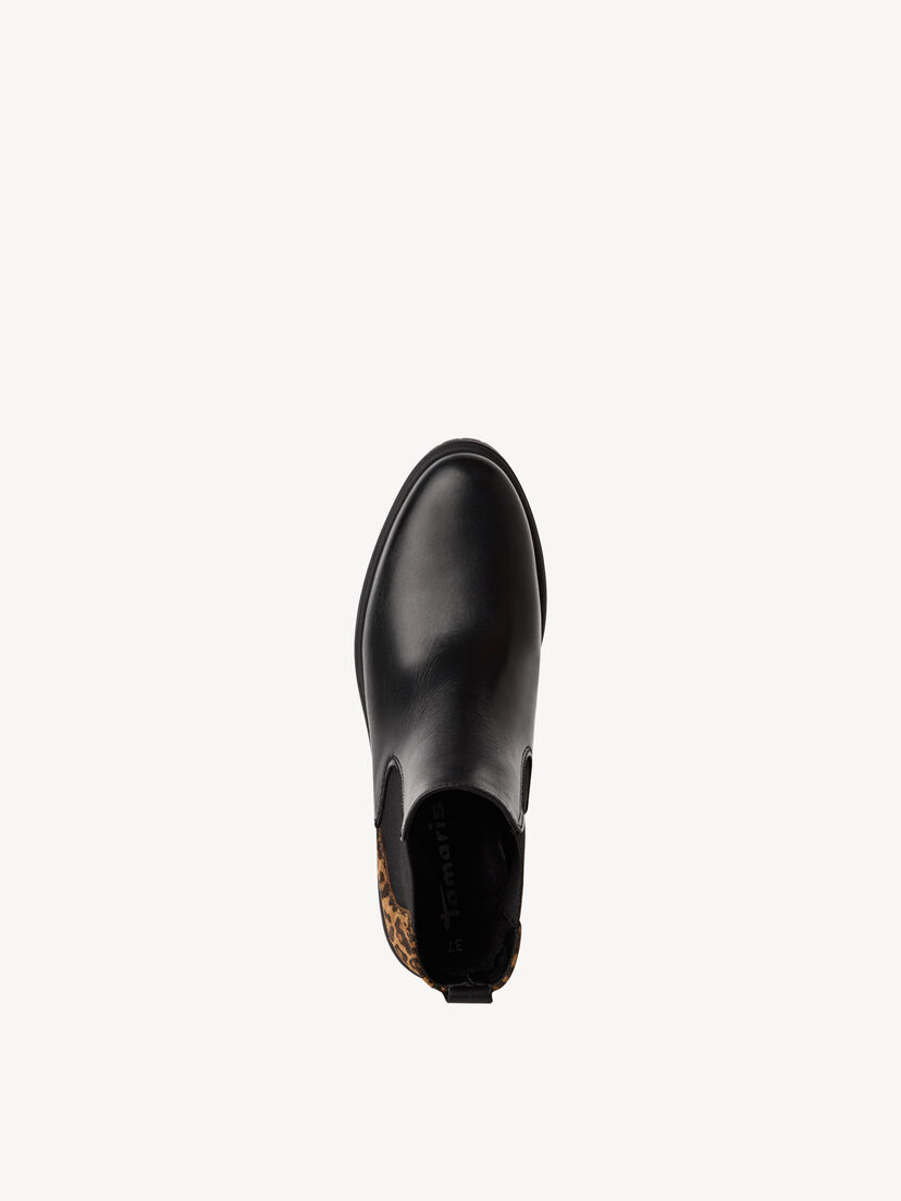 Leren Chelseaboot - zwart