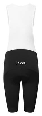 Cuissard Court à Bretelles Femme Le Col Sport II Noir/Blanc