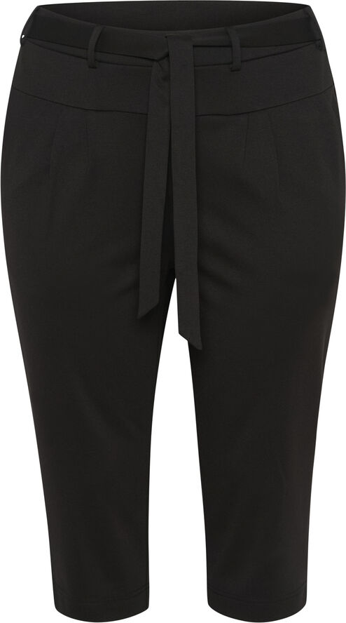 Kaffe Curve KCjenna Belt Capri Pants Black deep