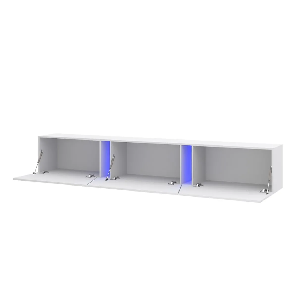 VIVALDI Meuble TV SLANT 2 240 cm Blanc