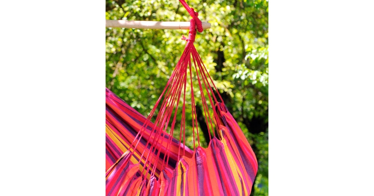 AmazonasRelax Volcano hangstoel  (Rood/paars)