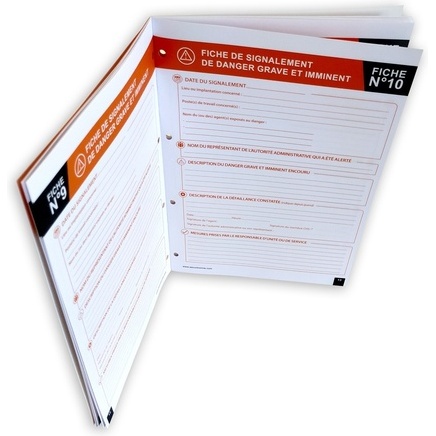Registre Dangers Graves et Imminents – Format A4 – Sécurité