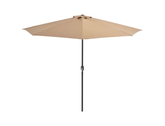 VIDAXL - Parasol de balcon avec mât en aluminium taupe 300x150 cm dem...