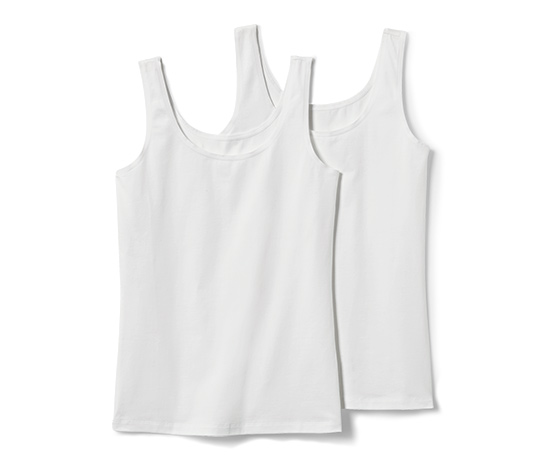 2 Hemdchen, rosa/weiß