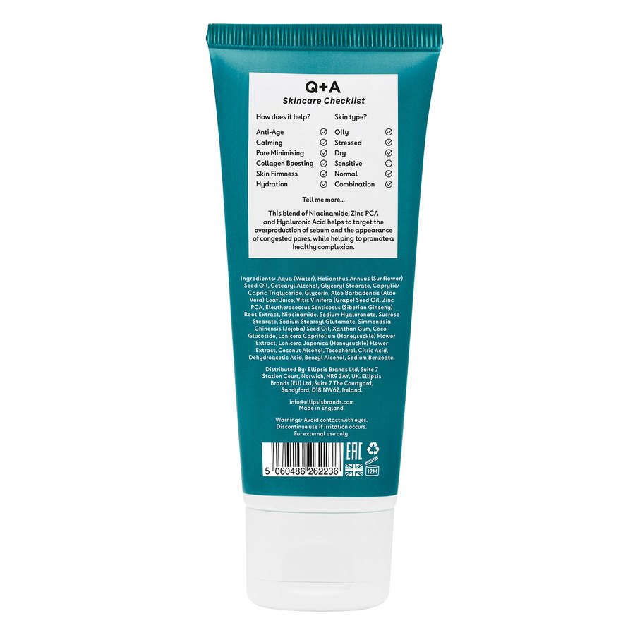 Q+A Zinc PCA Daily Moisturiser 75ml